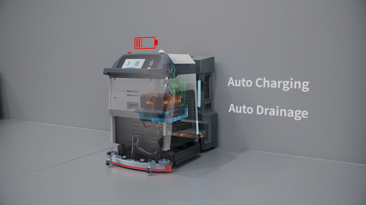 La station d'accueil intelligente 5-en-1 permet une station d'accueil entièrement sans pilote